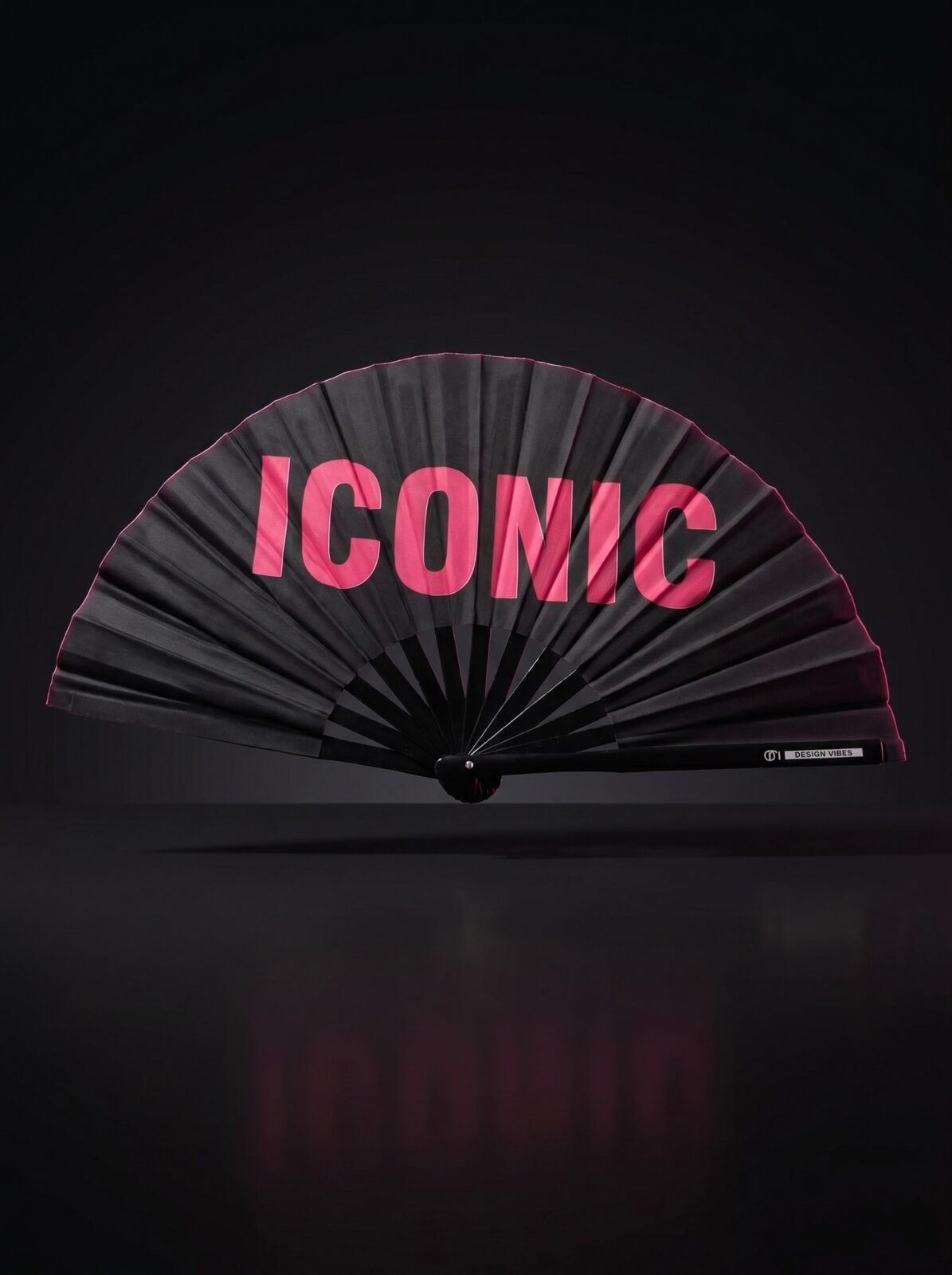 Wentylator festiwalowy „ICONIC” w kolorze czarnym/różowym – Rave Statement