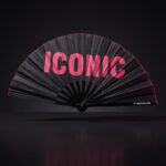 Wentylator festiwalowy „ICONIC” w kolorze czarnym/różowym – Rave Statement – Widok 1
