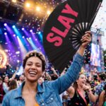 Wentylator festiwalowy „SLAY” w kolorze czarnym/różowym – akcesorium CSD & Rave – Widok 4