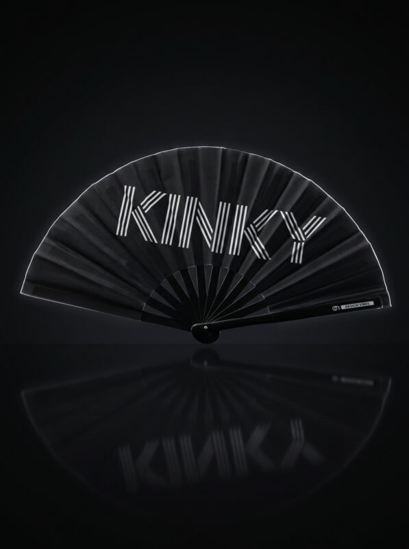 Wentylator festiwalowy "KINKY" w kolorze czarnym - Rave & Pride statement