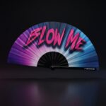 Wentylator festiwalowy „BLOW ME” w kolorze fioletowo-niebieskim – akcesorium Rave & CSD – Widok 1