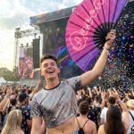Fan Festival „Queen” różowo-fioletowa galaktyka brokatu – Rave & CSD – Widok 4