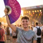 Fan Festival „Queen” różowo-fioletowa galaktyka brokatu – Rave & CSD – Widok 3