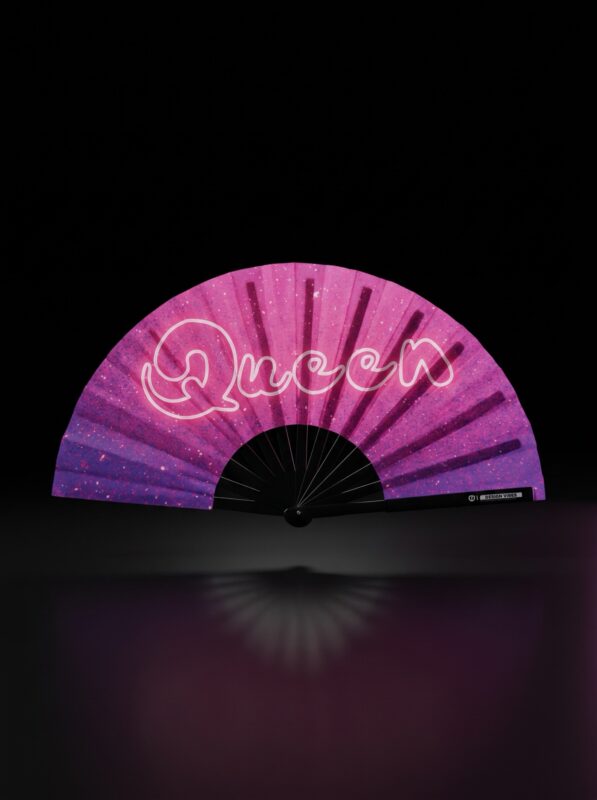 Fan Festival "Queen" różowo-fioletowa galaktyka brokatu - Rave & CSD