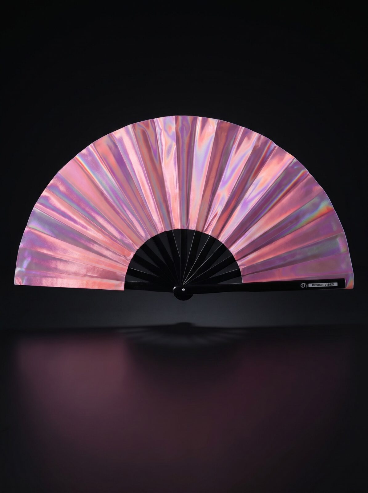 Festival Fan holograficzny róż – opalizujące akcesorium Pride