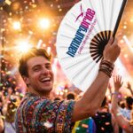 Festival-Fächer Hamburg Pride CSD in Weiß, Logo-Edition, Widok 4