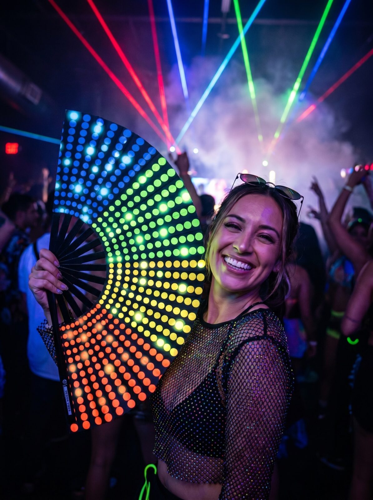 Fan Festival czarny w tęczowe kropki – Rave & CSD – Widok 2