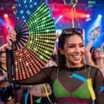 Fan Festival czarny w tęczowe kropki – Rave & CSD – Widok 4