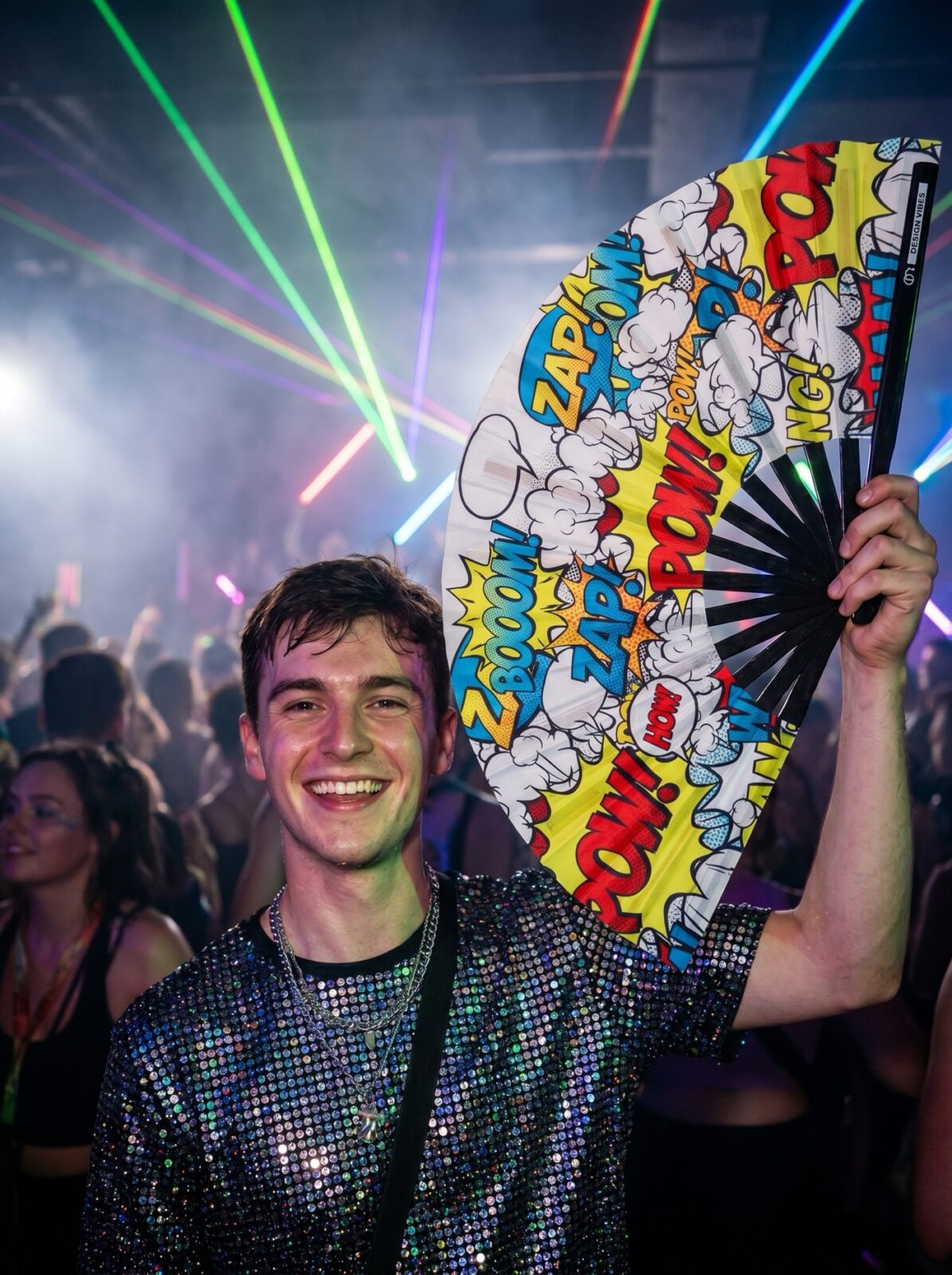 Żółty komiks dla fanów festiwalu „ZAP BOOM POW” – Rave & Party – Widok 2