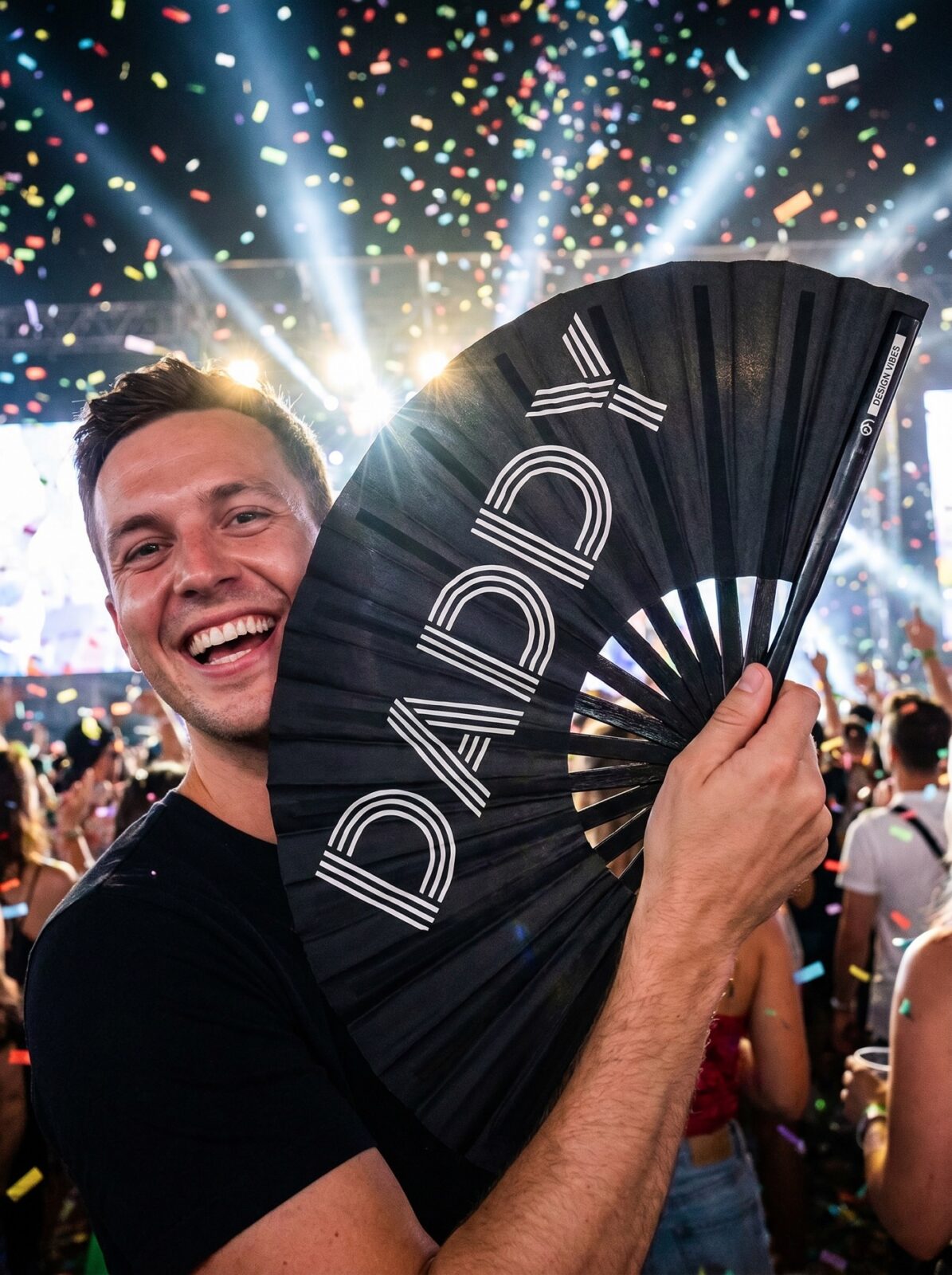 Fan Festival „DADDY” w kolorze czarnym – akcesorium Rave & Pride – Widok 4