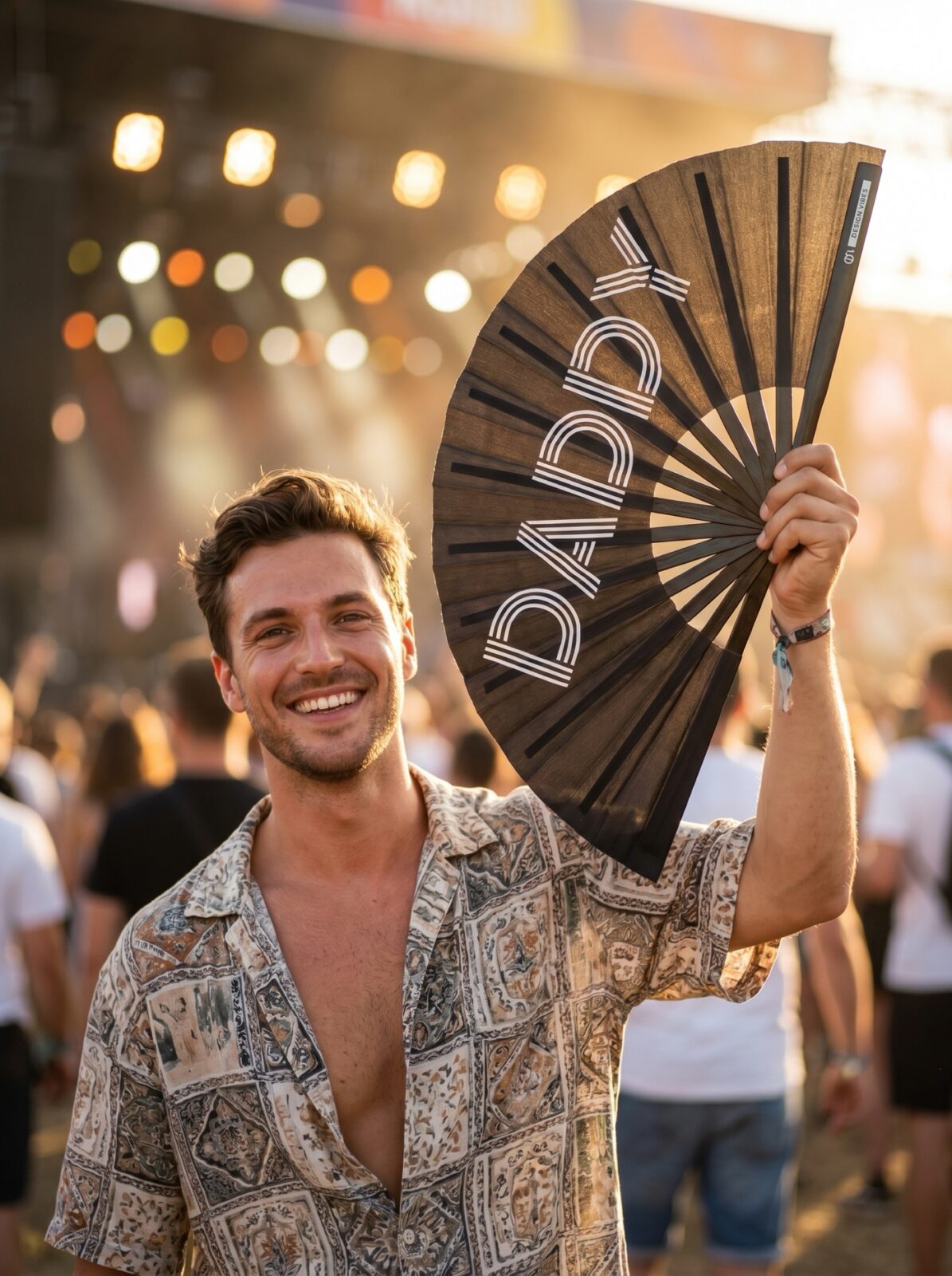 Fan Festival „DADDY” w kolorze czarnym – akcesorium Rave & Pride – Widok 3