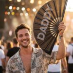 Fan Festival „DADDY” w kolorze czarnym – akcesorium Rave & Pride – Widok 3