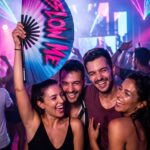 Wentylator festiwalowy „BLOW ME” w kolorze fioletowo-niebieskim – akcesorium Rave & CSD – Widok 5