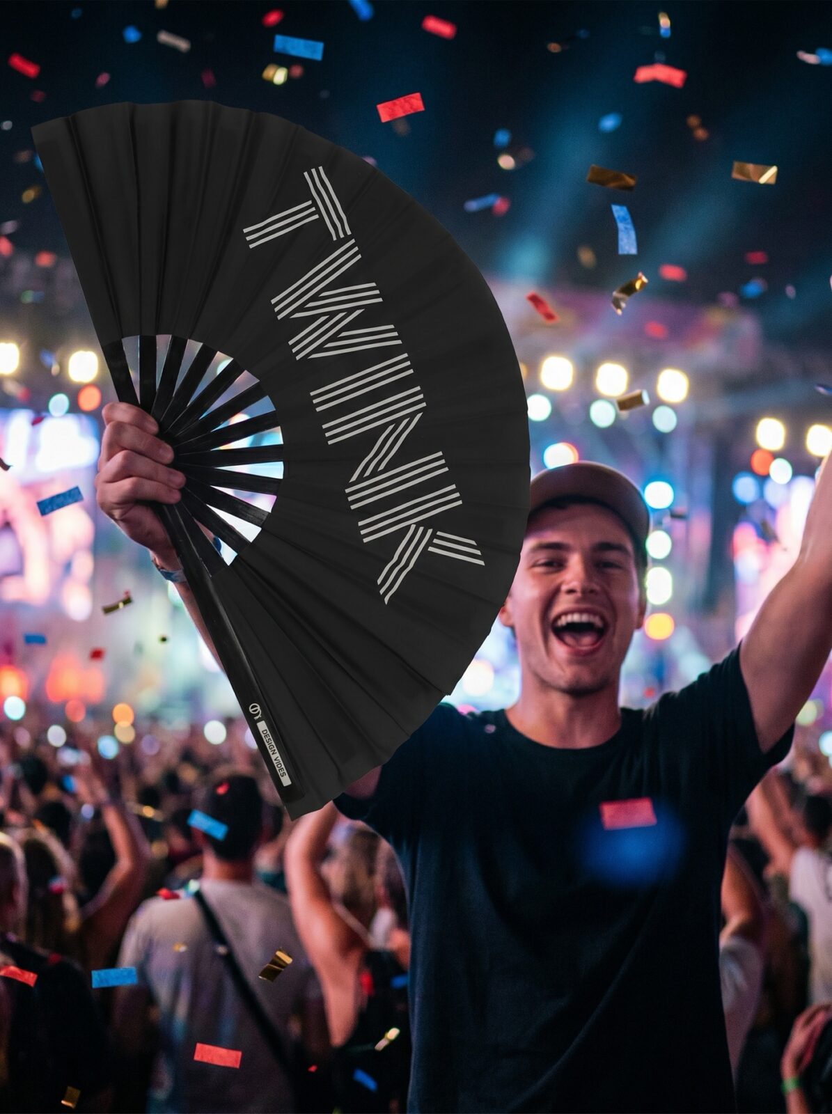 Fan Festival „TWINK” w kolorze czarnym – Rave & Pride statement – Widok 4