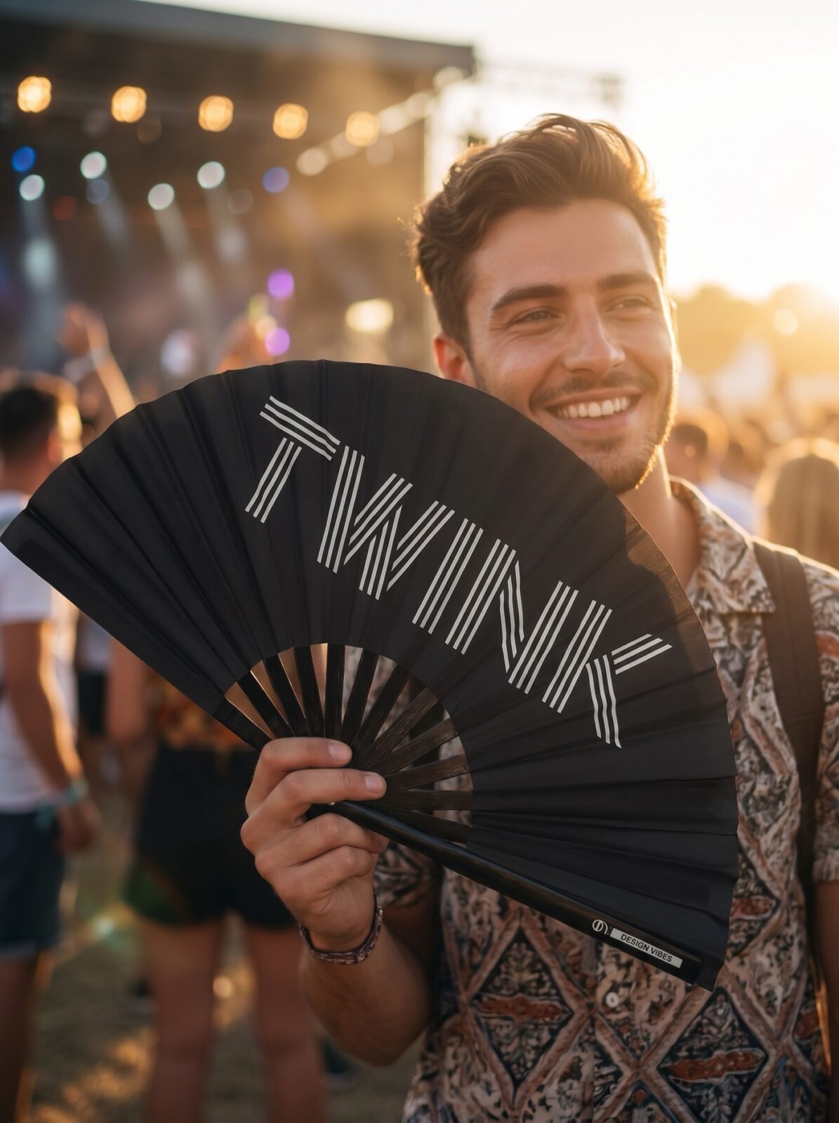 Fan Festival „TWINK” w kolorze czarnym – Rave & Pride statement – Widok 3
