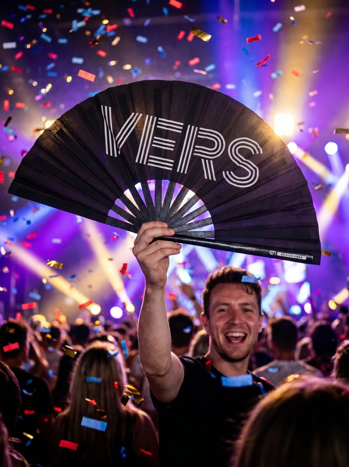 Fan Festival „VERS” w kolorze czarnym – statement dla Rave & CSD – Widok 4