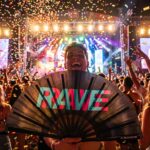 Wentylator Festival Fan „Rave” czarny turkusowo-różowy – akcesorium Techno & Rave – Widok 6