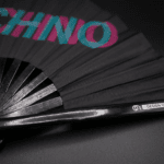 Festival Fan „TECHNO”, czarny, turkusowo-różowy, Techno i Rave, Widok 6