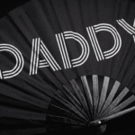 Festival Fan „DADDY” w kolorze czarnym, akcesorium na Rave i Pride, Widok 6