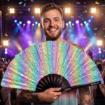 Festival Fan Holo Kristall Pastel na Rave i festiwale, Widok 4