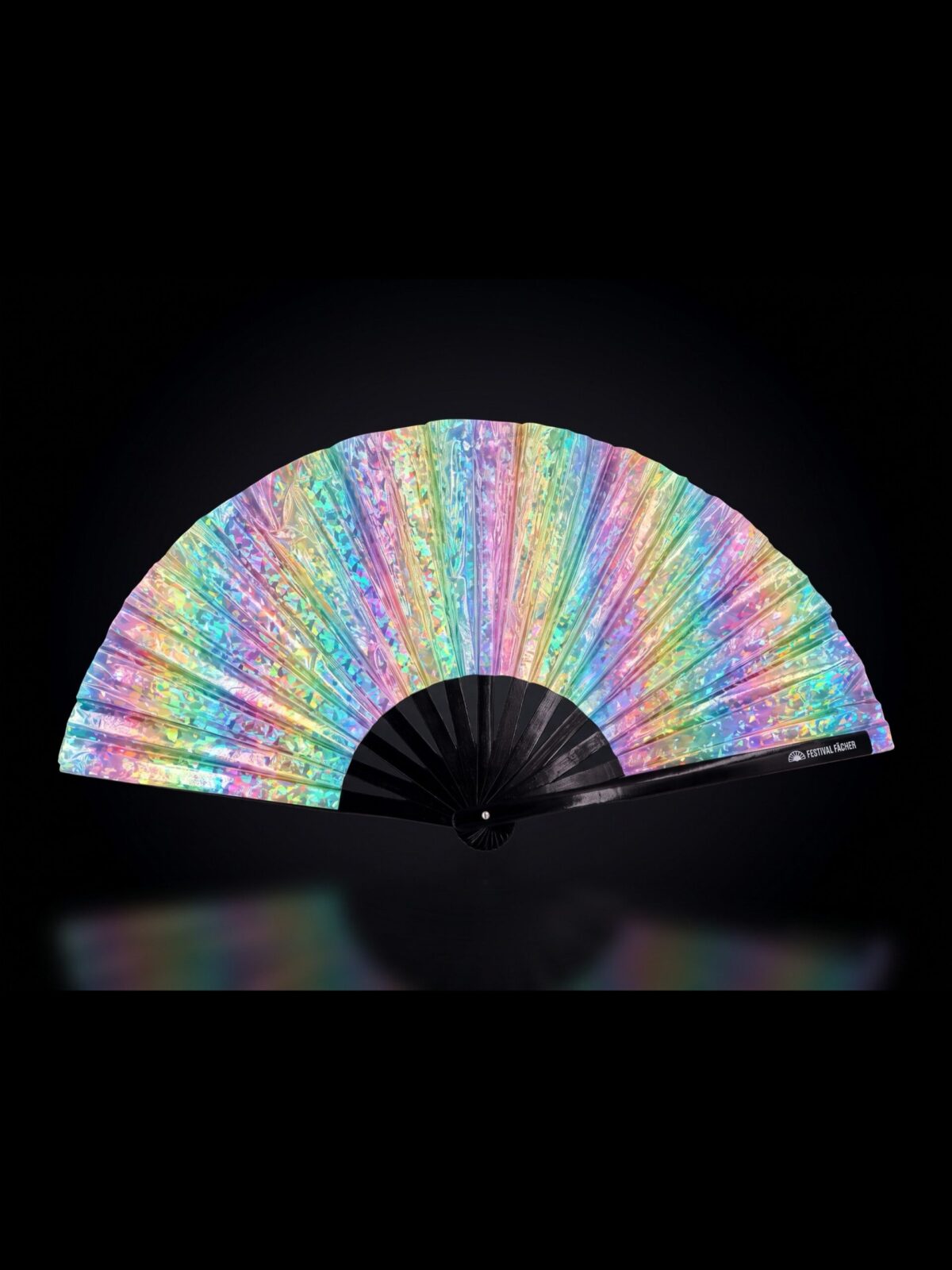 Festival Fan Holo Kristall Pastel na Rave i festiwale