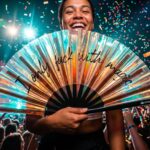 Festival Fan „I only fuck with magic”, holograficzna miedź na Rave i festiwale, Widok 4