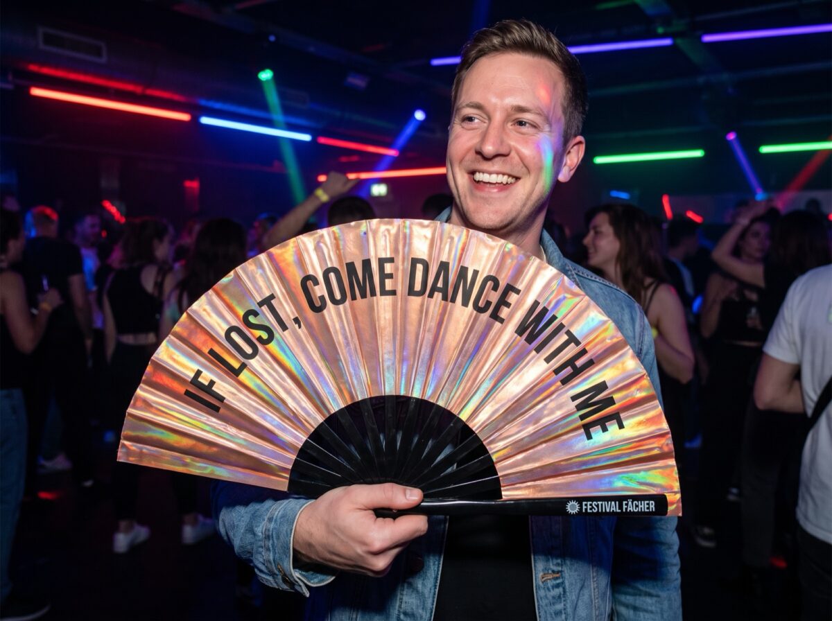 Festival Fan „IF LOST, COME DANCE WITH ME”, Holo-Kupfer na festiwale i Rave, Widok 2