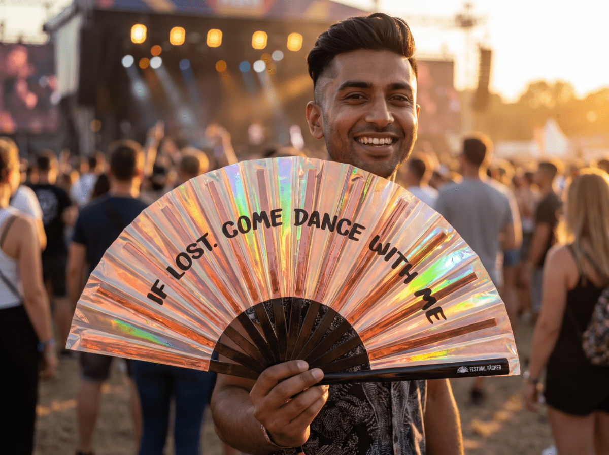 Festival Fan „IF LOST, COME DANCE WITH ME”, Holo-Kupfer na festiwale i Rave, Widok 3