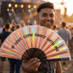 Festival Fan „IF LOST, COME DANCE WITH ME”, Holo-Kupfer na festiwale i Rave, Widok 3