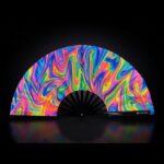 Festival Fan „Psychedelic Fire” – kolorowy, idealny na Techno i Rave, Widok 1