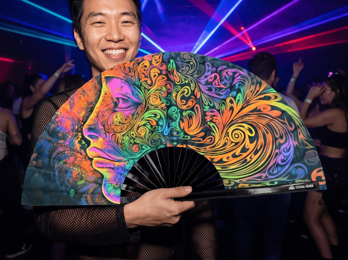 Festival Fan „Psychedelic Wirbel Bunt” dla psytrance’u i goa, Widok 2