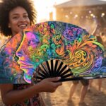 Festival Fan „Psychedelic Wirbel Bunt” dla psytrance’u i goa, Widok 3