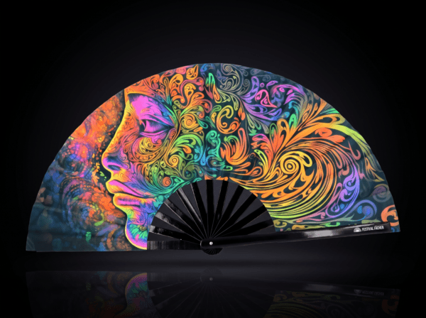 Festival Fan „Psychedelic Wirbel Bunt” dla psytrance’u i goa