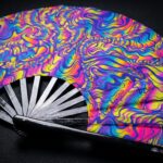 Festival Fan Psychedelic Melt w kolorze fioletowym, idealny na Goa i psytrance, Widok 5
