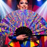 Festival Fan Psychedelic Melt w kolorze fioletowym – idealny na Goa i psytrance, Widok 5
