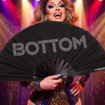 Festival Fan „BOTTOM” w kolorze czarnym, akcesorium na CSD i Rave, Widok 5