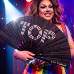 Festival Fan „TOP” w kolorze czarnym, z motywem Rave i Pride statement, Widok 5