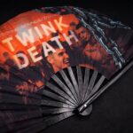 Festival Fan „TWINK DEATH”, czarny, na imprezy Techno i Rave, Widok 5