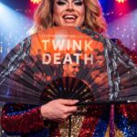 Festival Fan „TWINK DEATH” – czarny, na imprezy Techno i Rave, Widok 5