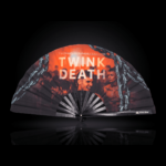 Festival Fan „TWINK DEATH” – czarny, na imprezy Techno i Rave, Widok 1