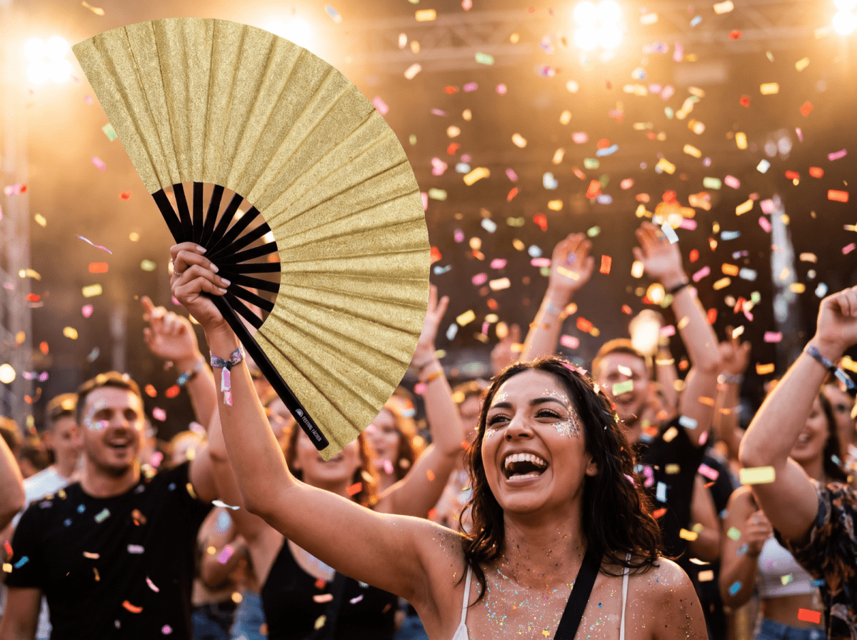 Festival Fan „Gold Brokat” na festiwale i imprezy, Widok 4