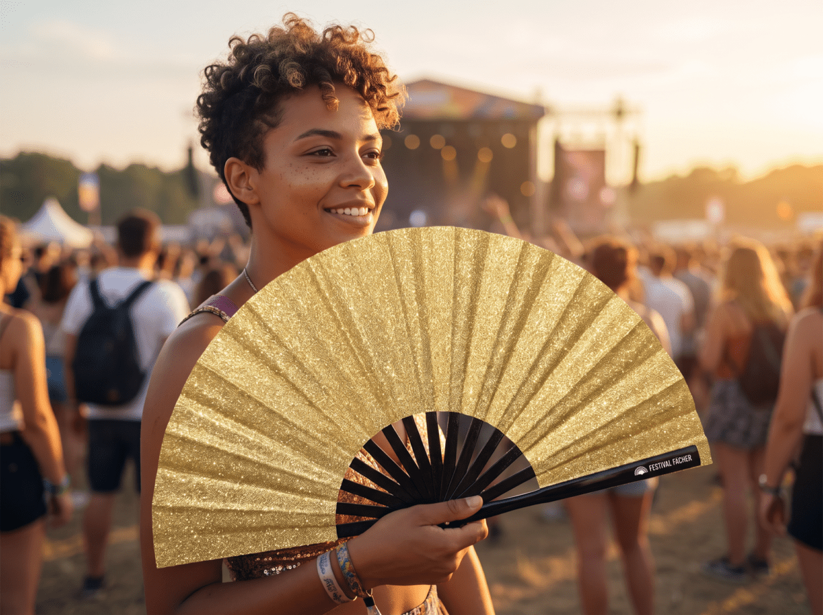 Festival Fan „Gold Brokat” na festiwale i imprezy, Widok 3