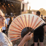 Festival Fan z miedzi z efektem holograficznym na festiwale i Rave, Widok 3